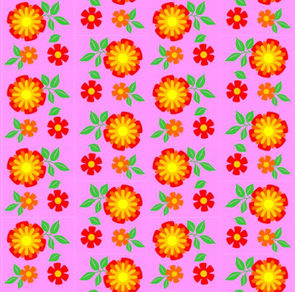 Origami Papier Dahlie in Orange und Pink Origami Papier Dahlie in Orange und Pink