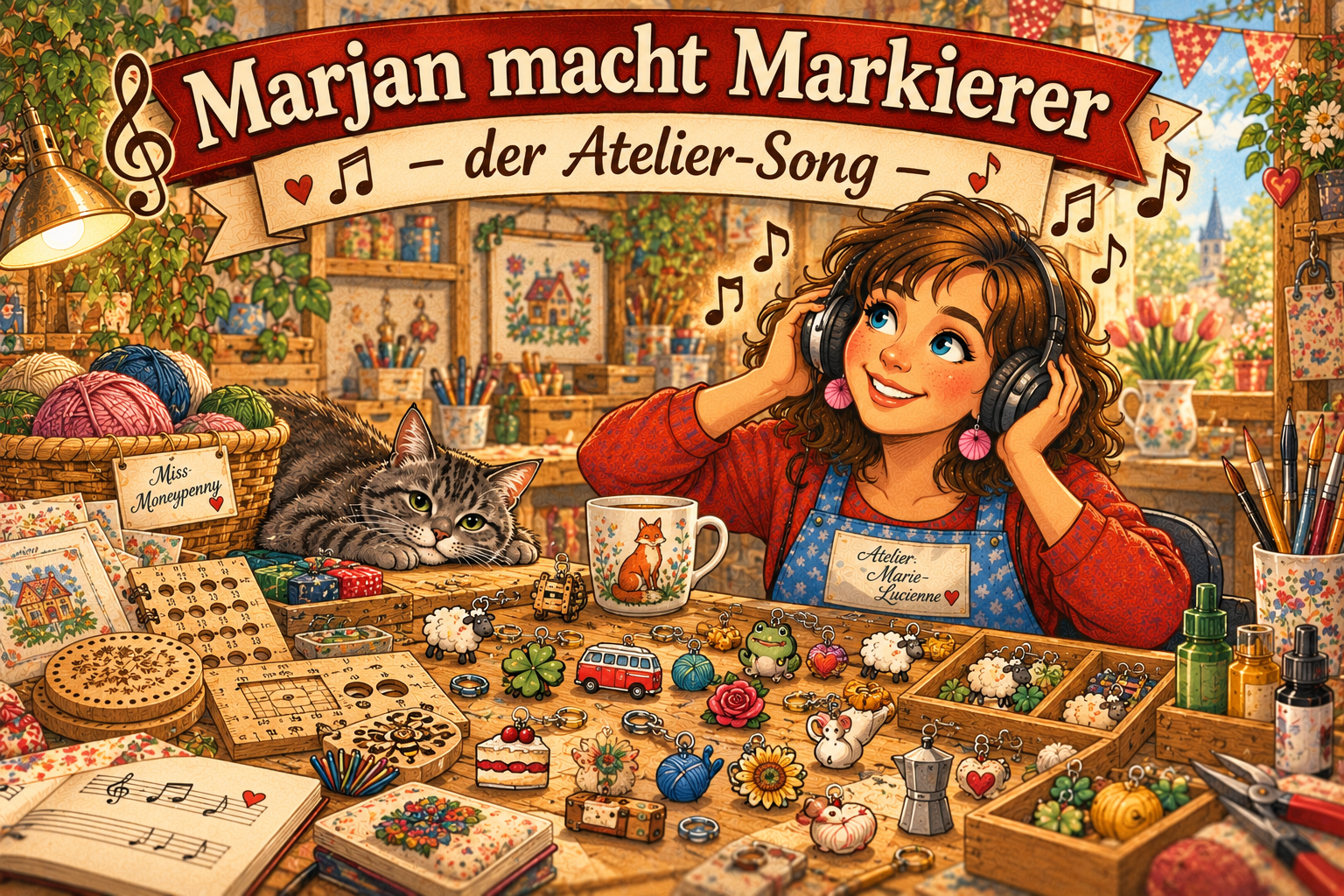 Titelbild zu Marjan macht Markierer - der Atelier-Song