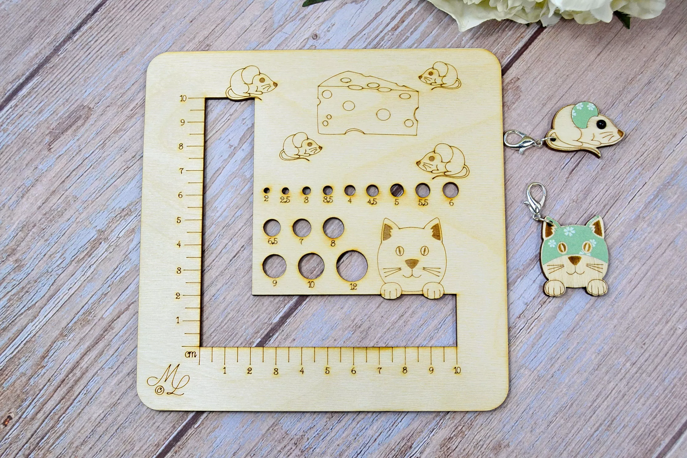 Zählrahmen und Maschenmarkierer Katz & Maus Zählrahmen und Maschenmarkierer Katz & Maus