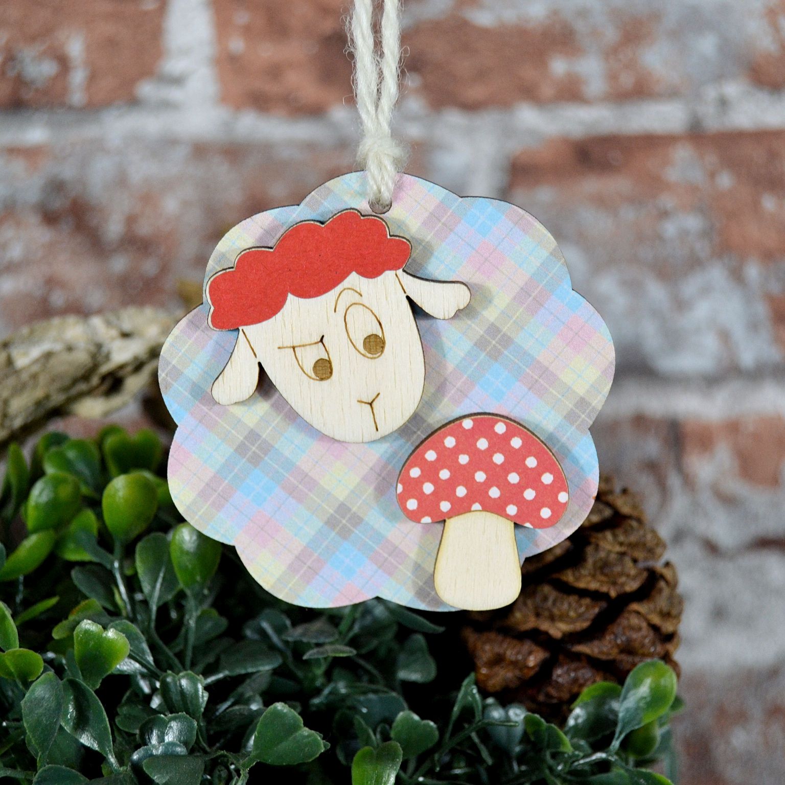 Merry Sheep Collin mit Pilz