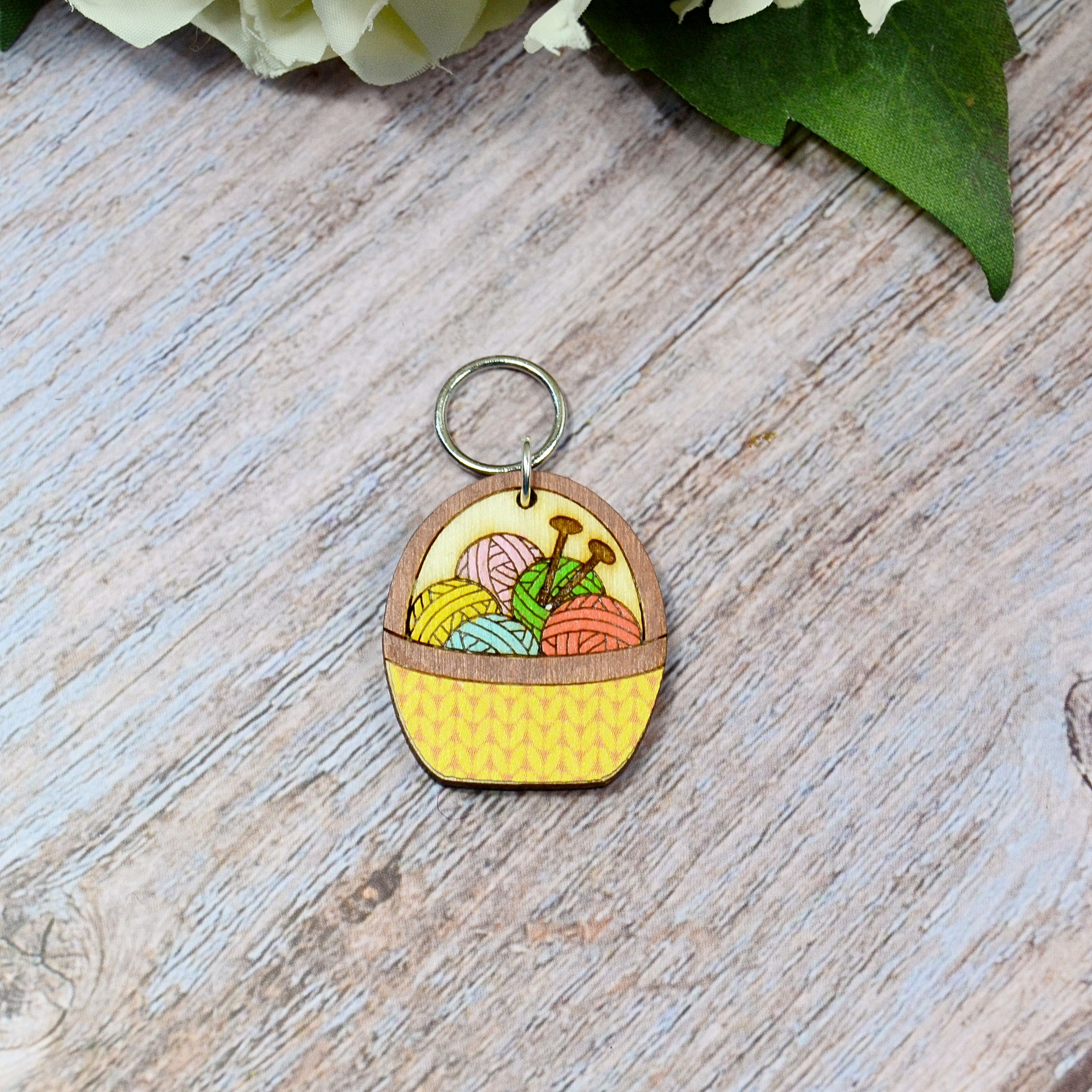 Holzmaschenmarkierer Wollkorb