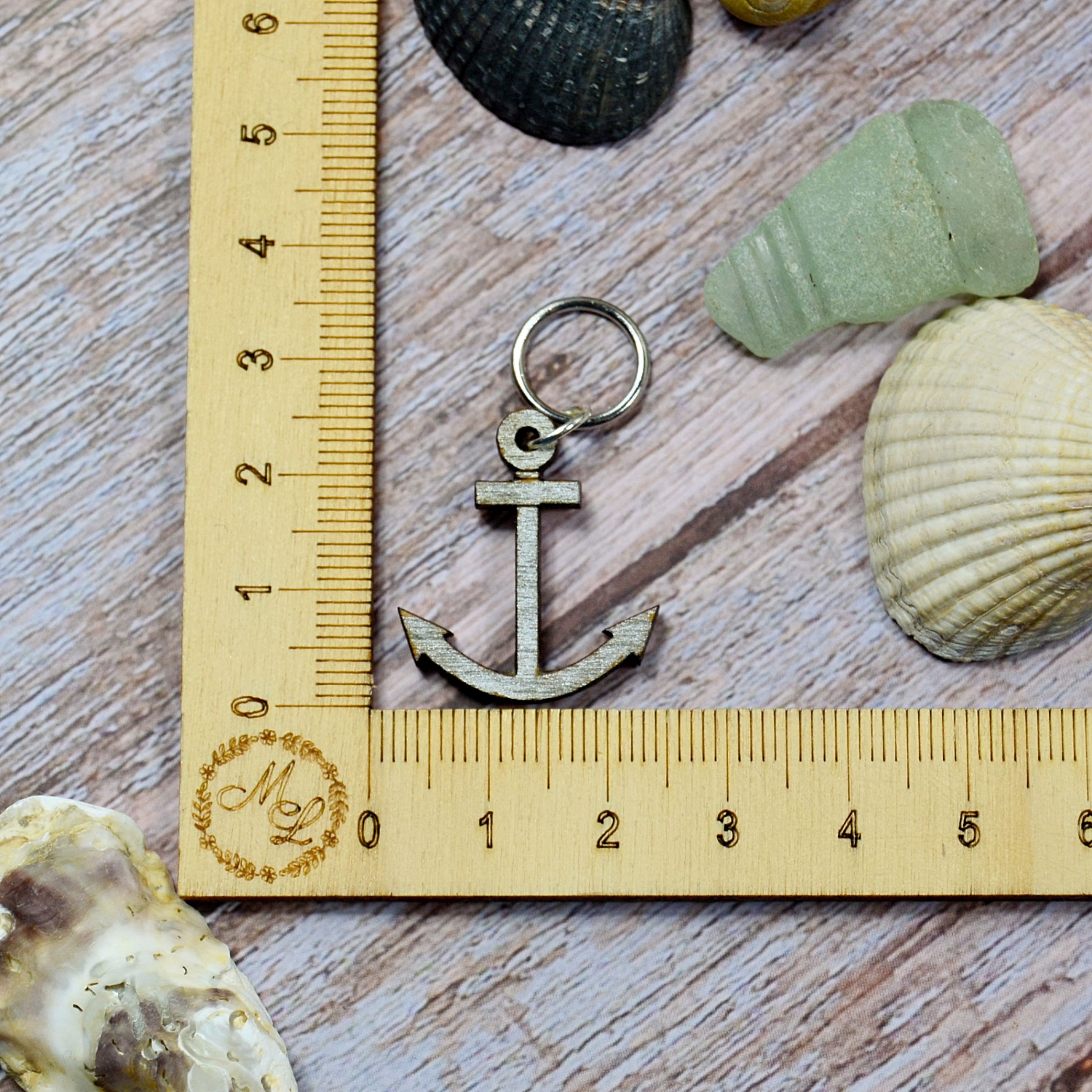 	
Holzmaschenmarkierer Anker an Lineal