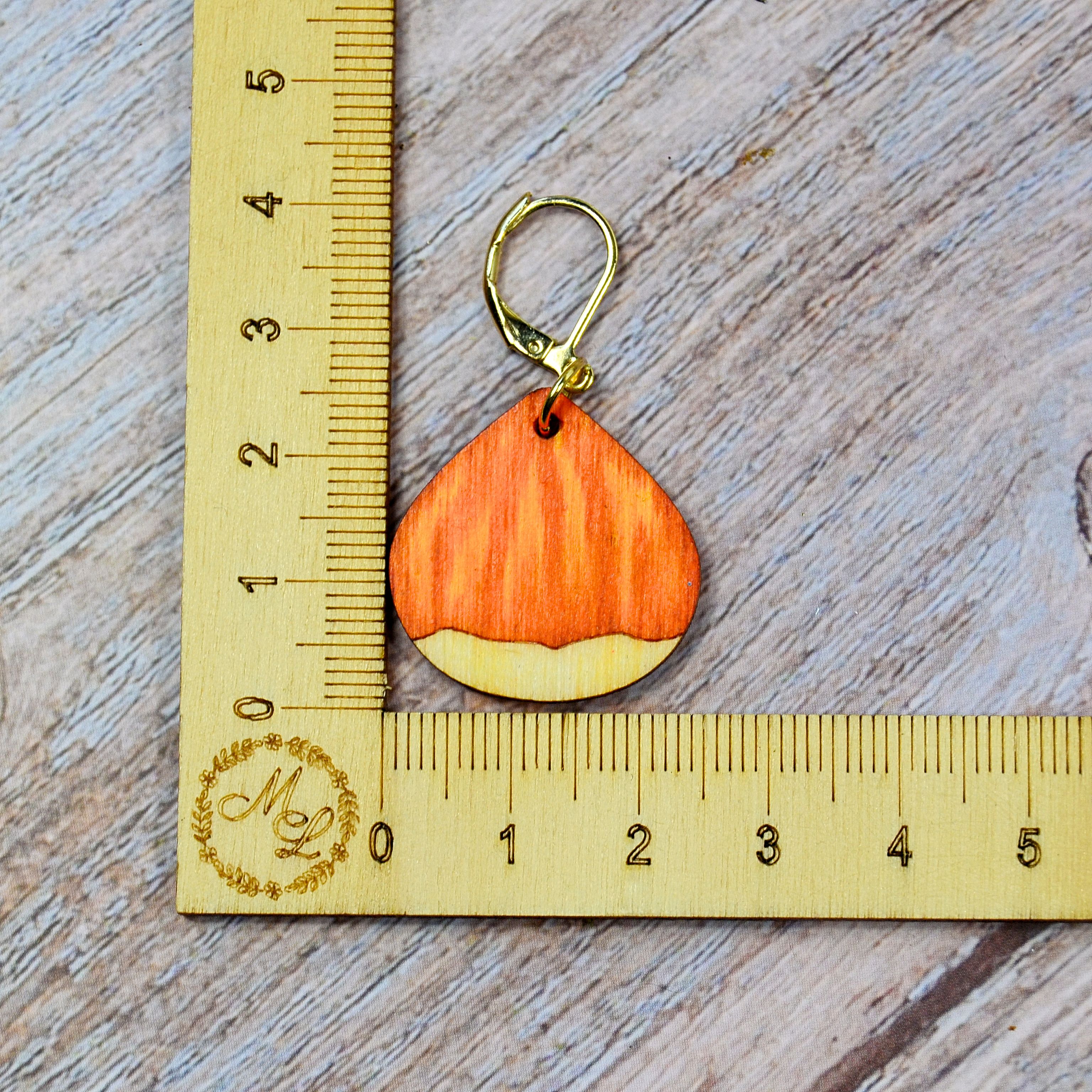 Holzmaschenmarkierer Kastanie
an Lineal