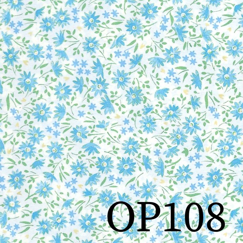 Blaues, geblümtes Origamipapier