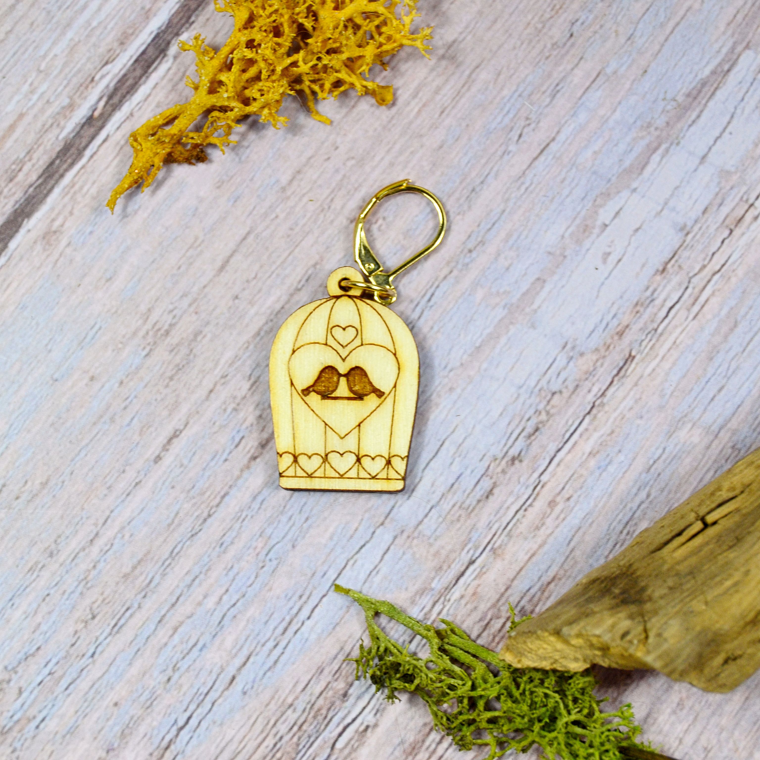 Holzmaschenmarkierer "romantischer Vogelkäfig"