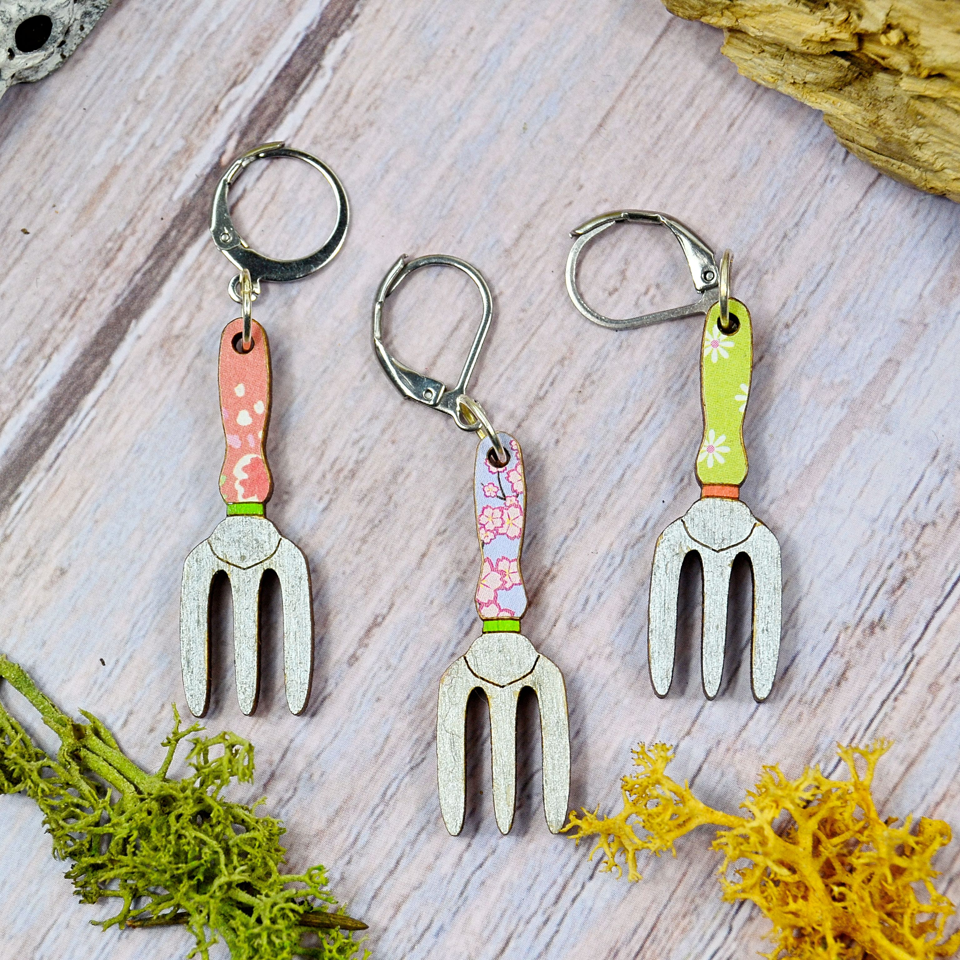 Holzmaschenmarkierer Handharke, 3 Versionen