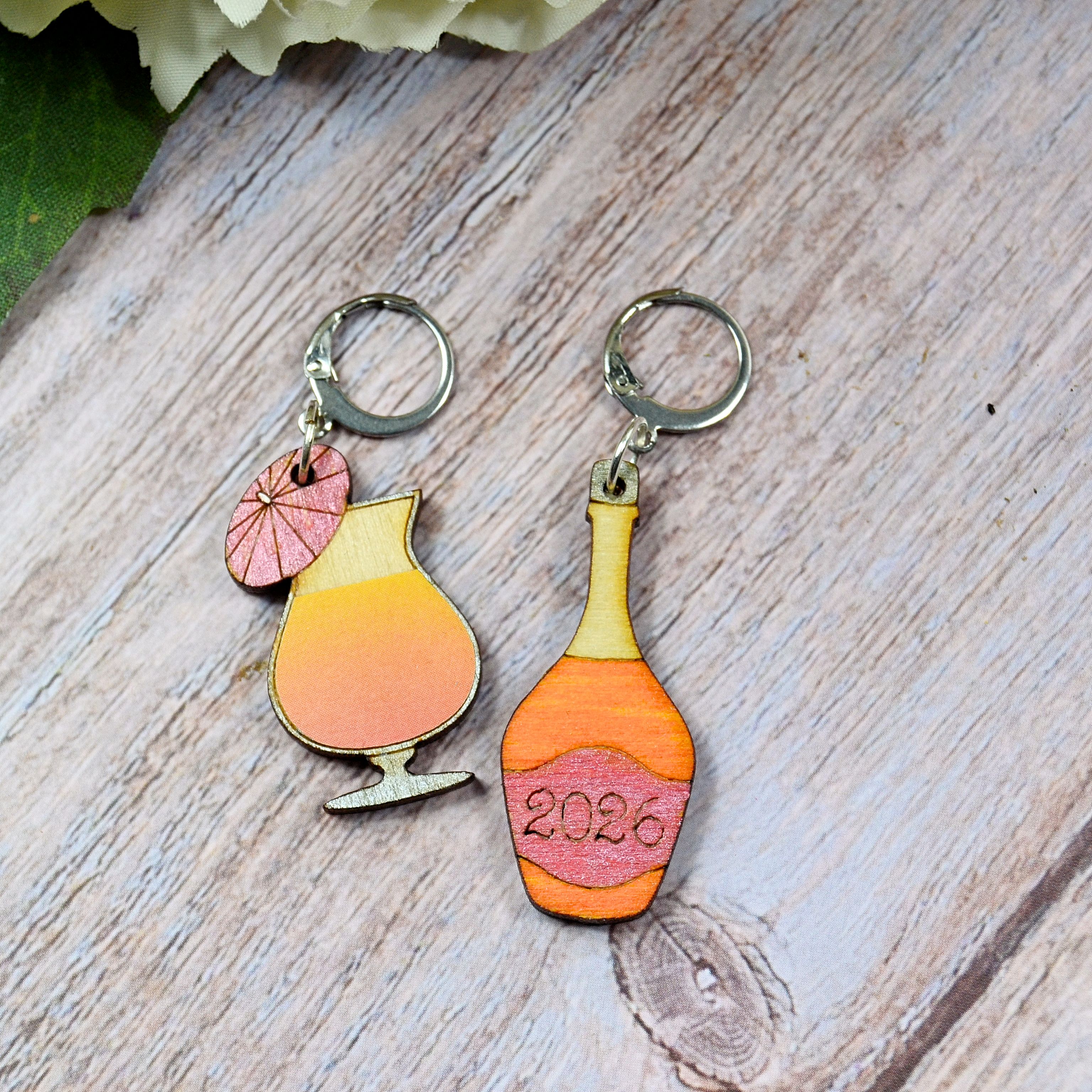 Holzmaschenmarkierer Set Prosit 2026 grün