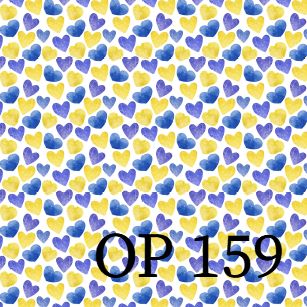 Origamipapier blau und gelbe Herzen