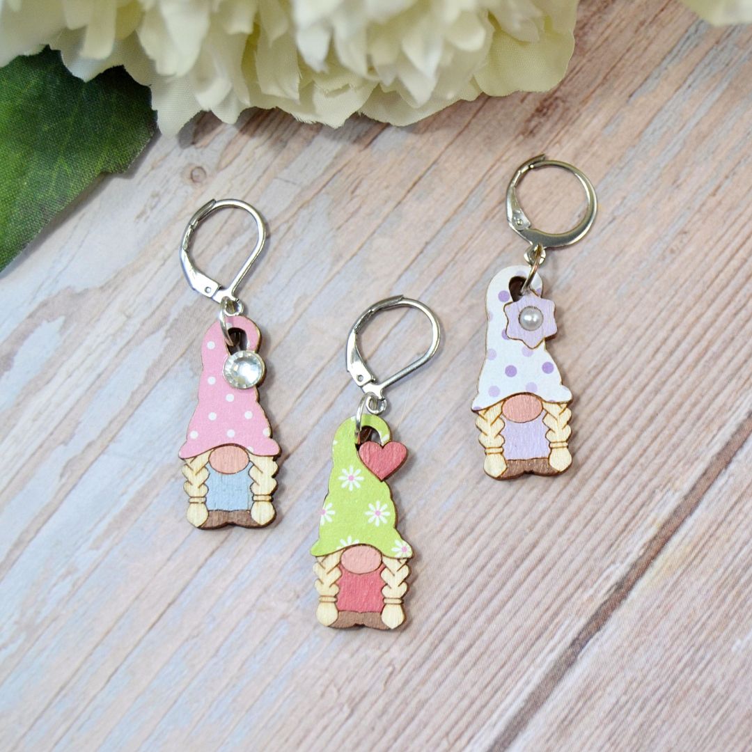 Holzmaschenmarkierer-Set Sommerwichtelinchen Trio