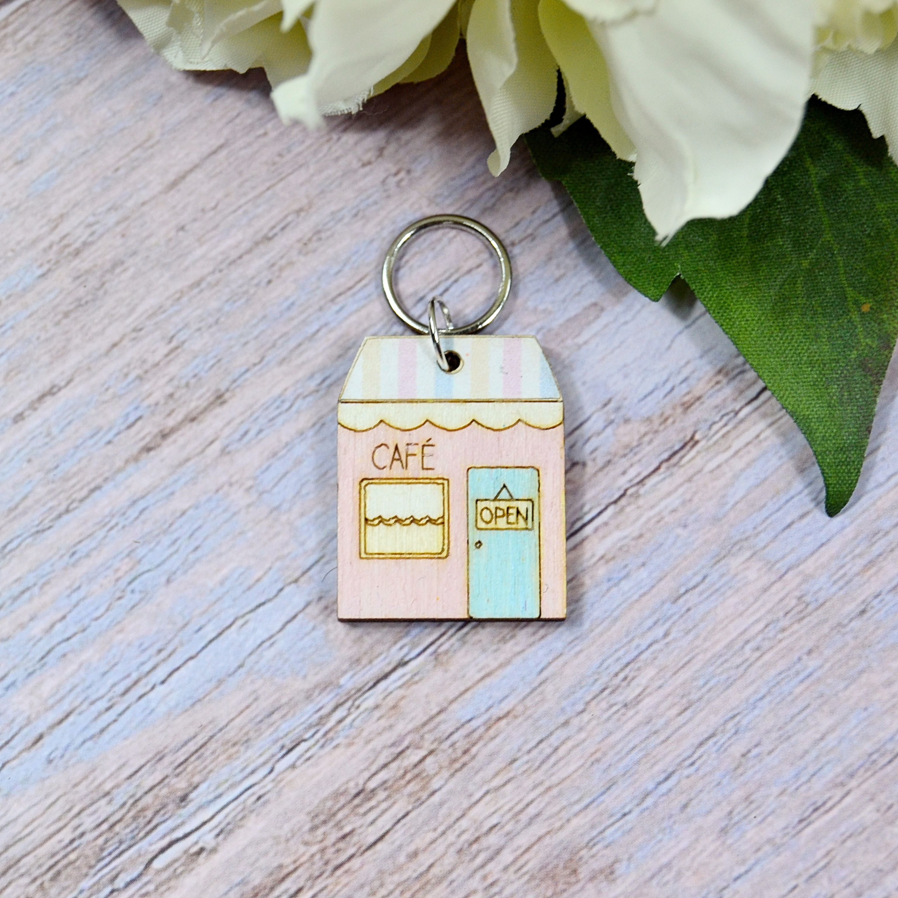 Holzmaschenmarkierer Café