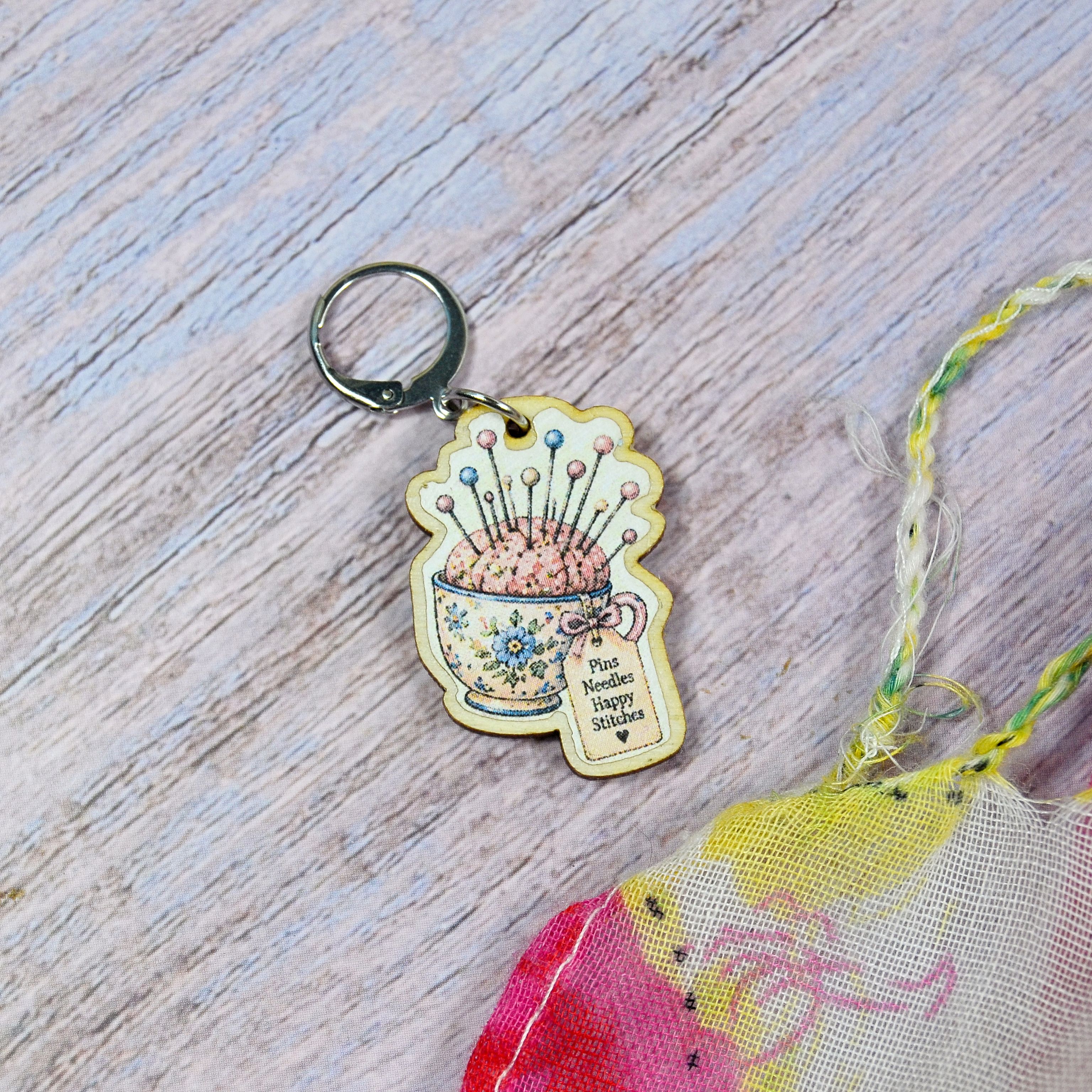 Holzmaschenmarkierer Nadelkissen